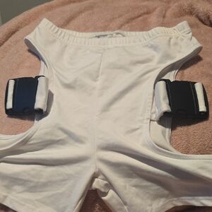 White Boxer Briefs with Black Accents